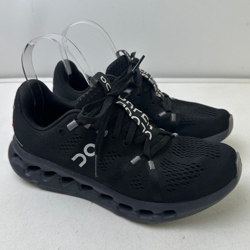 On Running Cloudsurfer All Black Road Running Shoes Women's Sz 7